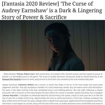 [Fantasia 2020 Review] 'The Curse of Audrey Earnshaw' is a Dark & Lingering Story of Power & Sacrifice